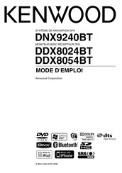 Kenwood DDX8054BT Mode D'emploi