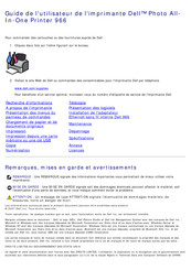 Dell 966 Guide De L'utilisateur