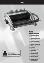 GBC C210 Comb Binder Manuel D'utilisation