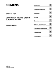 Siemens SCALANCE XM-400 Instructions De Service