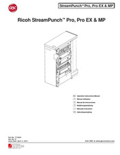 GBC Ricoh StreamPunch Pro EX Manuel Utilisateur