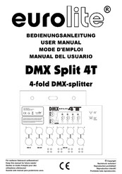 EuroLite DMX Split 4T Mode D'emploi