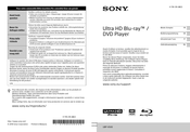 Sony UBP-X500 Mode D'emploi