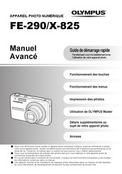 Olympus FE-290/X-825 Guide De Démarrage Rapide