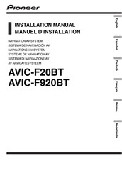 Pioneer AVIC-F20BT Manuel D'installation