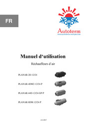 AUTOTERM PLANAR-4DM2-24-P Manuel D'utilisation