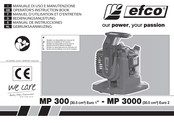 Efco MP 300 Manuel D'utilisation Et D'entretien