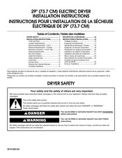 Maytag YMEDC400VW Instructions Pour L'installation