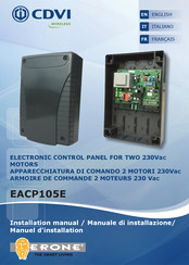 CDVI EACP105E Manuel D'installation