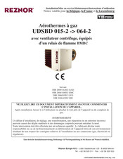 Reznor UDSBD 025-2 Instructions D'utilisation