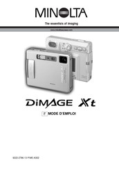 Minolta DIMAGE Xt Mode D'emploi