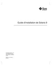 Sun Solaris 9 Guide D'installation