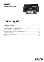 Epson Small-in-One Série Guide Rapide