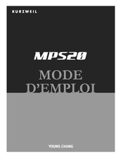 Kurzweil MPS20 Mode D'emploi