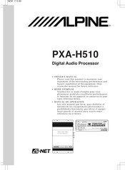 Alpine PXA-H510 Mode D'emploi