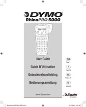 Dymo RhinoPRO5000 Guide D'utilisation
