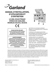 Garland XE24CE Manuel D'installation, D'utilisation Et D'entretien