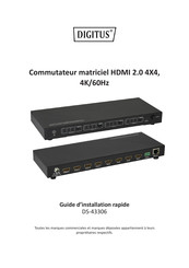 Digitus DS-43306 Guide D'installation Rapide