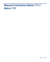 Nokia 111 Manuel D'utilisation