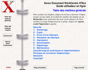 Xerox WorkCentre 470cx Guide Utilisateur En Ligne