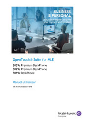 Alcatel-Lucent OpenTouch 8039s Premium DeskPhone Manuel Utilisateur