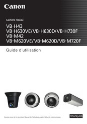 Canon VB-M620VE Guide D'utilisation