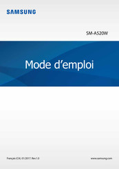 Samsung SM-A520W Mode D'emploi