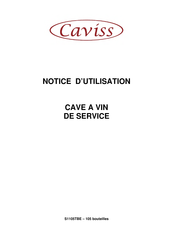 Caviss S1105TBE Notice D'utilisation