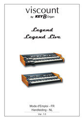 Key B Organ viscount Legend Live Mode D'emploi