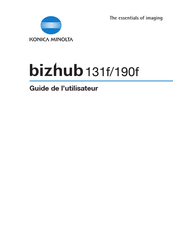 Konica Minolta bizhub 131f Guide De L'utilisateur
