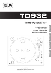 BC Acoustique TD932 Mode D'emploi