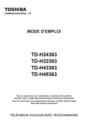 Toshiba TD-H24363 Mode D'emploi