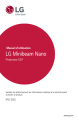 LG Minibeam Nano PV150G Manuel D'utilisation