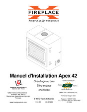 Fireplace Apex 42 Manuel D'installation