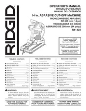 Rigid R41422 Manuel D'utilisation