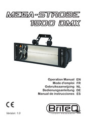 Briteq MEGA-STROBE 1500 DMX Mode D'emploi