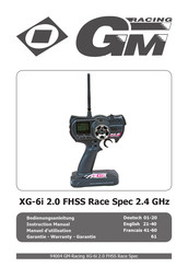 GM Racing 94004 Manuel D'utilisation