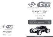 GM Racing Mini ST16 Manuel D'utilisation