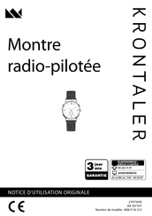 Krontaler AN8-F1A-312 Notice D'utilisation Originale