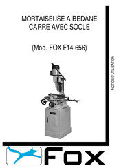Fox F14-656 Notice D'utilisation