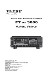 Yaesu FT DX 3000 Manuel D'emploi