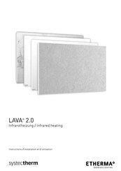 Etherma LAVA2-STEEL-250-W Instructions D'installation Et D'utilisation