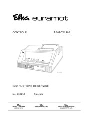 Efka euramot AB62CV1466 Instructions De Service