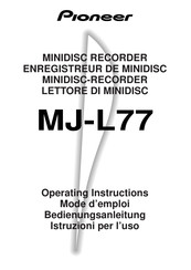 Pioneer MJ-L77 Mode D'emploi