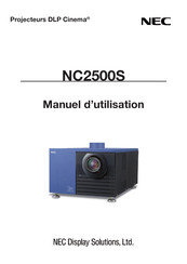 NEC NC2500S Manuel D'utilisation