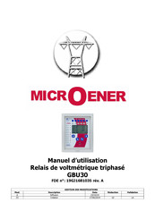 MICROENER GBU30 Manuel D'utilisation