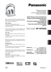 Panasonic RP-WF6000 Manuel D'utilisation