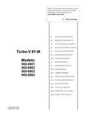 Agilent Technologies Turbo-V 81-M 969-8902 Mode D'emploi
