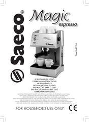 Saeco Magic espresso Mode D'emploi