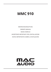 MAC Audio MMC 910 Mode D'emploi